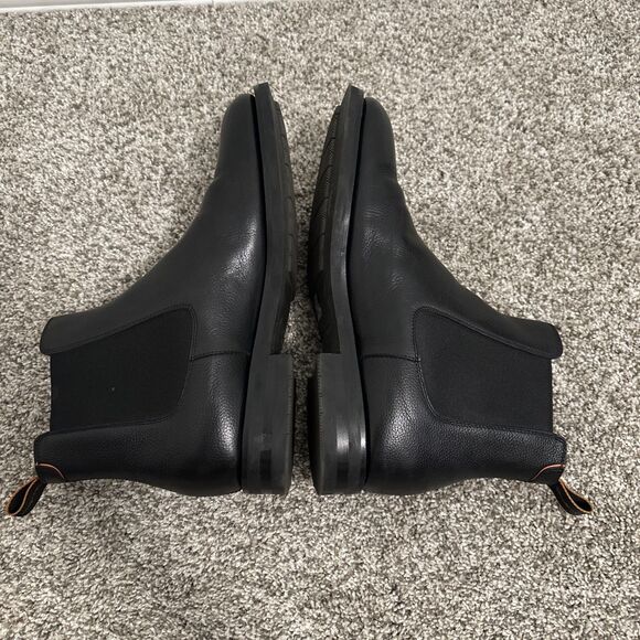 Santoni Black Leather Luxury Chelsea Boots Men’s US Size 11 Made In Italy main image 9